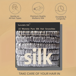 Mulberry Silk Scrunchie Set for Creaseless Hold