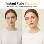 Textured Hoop Earrings With Effortless Sparkle