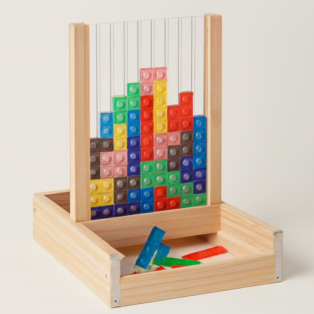 Wooden Block Puzzle for Screen-Free Family Fun