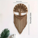 Woven Tree Wall Art for a Calming Boho Touch