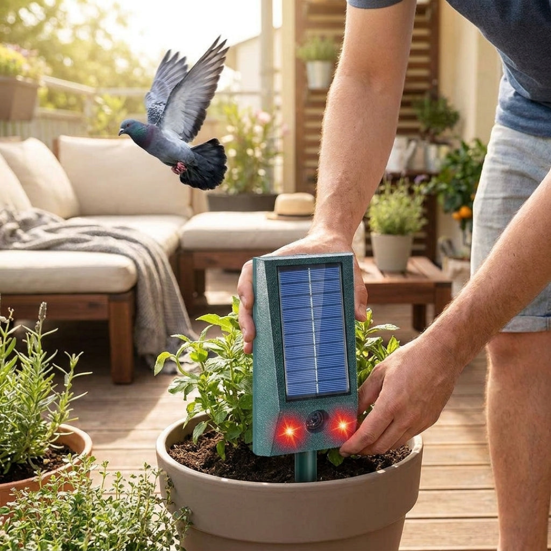 Solar Bird Deterrent for Cleaner Outdoor Spaces