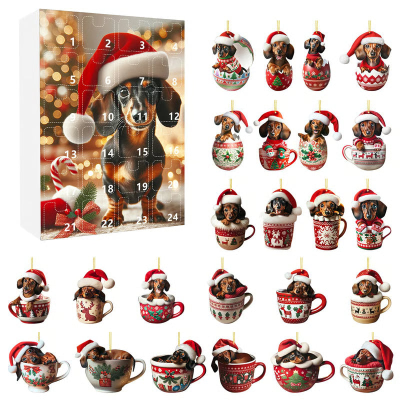 Dachshund Advent Calendar For Festive Holiday Decor