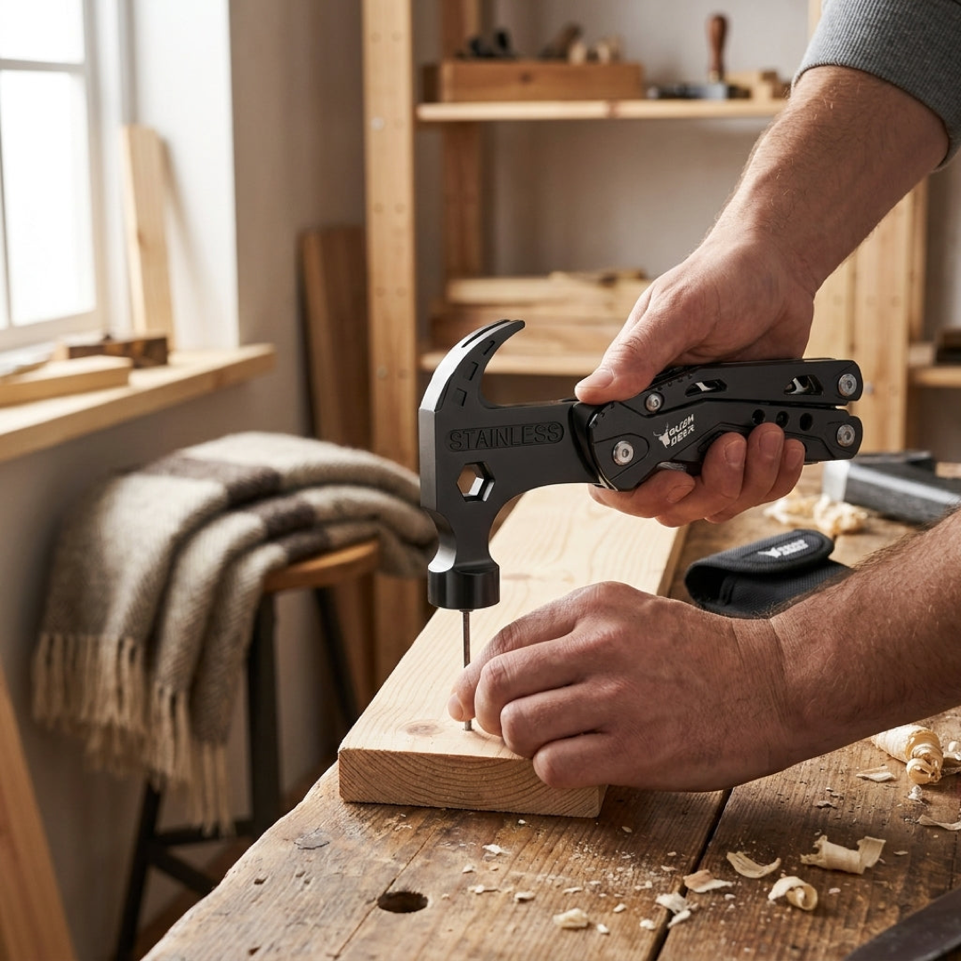 Compact Camping Multitool for Quick Repairs