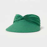 Ruched Travel Visor for Wide-Brim Sun Protection