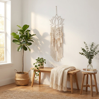 Lotus Macrame Tapestry for Cozy Bohemian Style