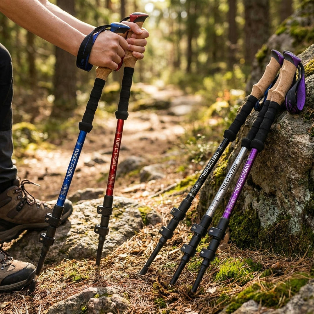 Adjustable Trekking Pole Set for Steadier Trails