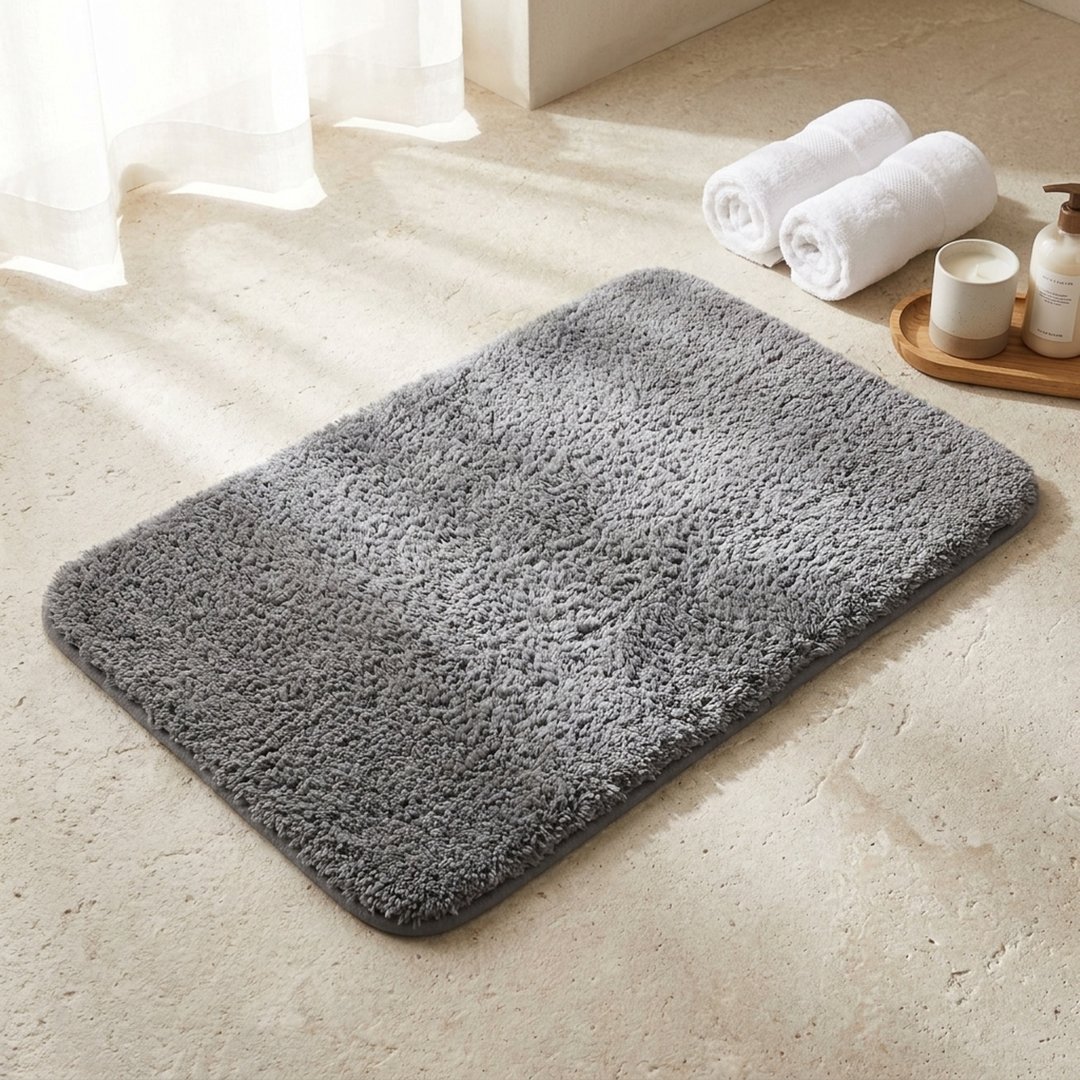 Plush Bath Mat for Softer Steps