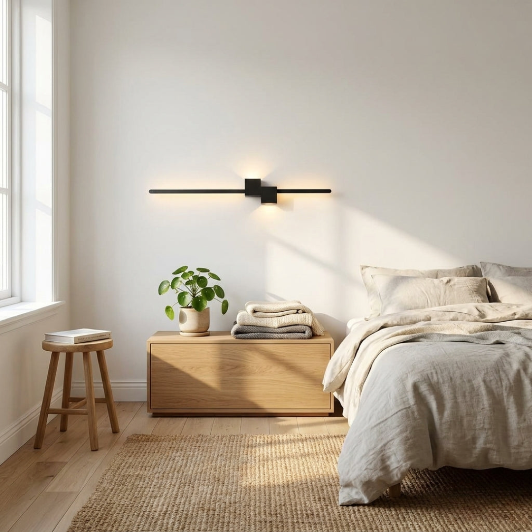 Slimline LED Wall Light With Adjustable Glow