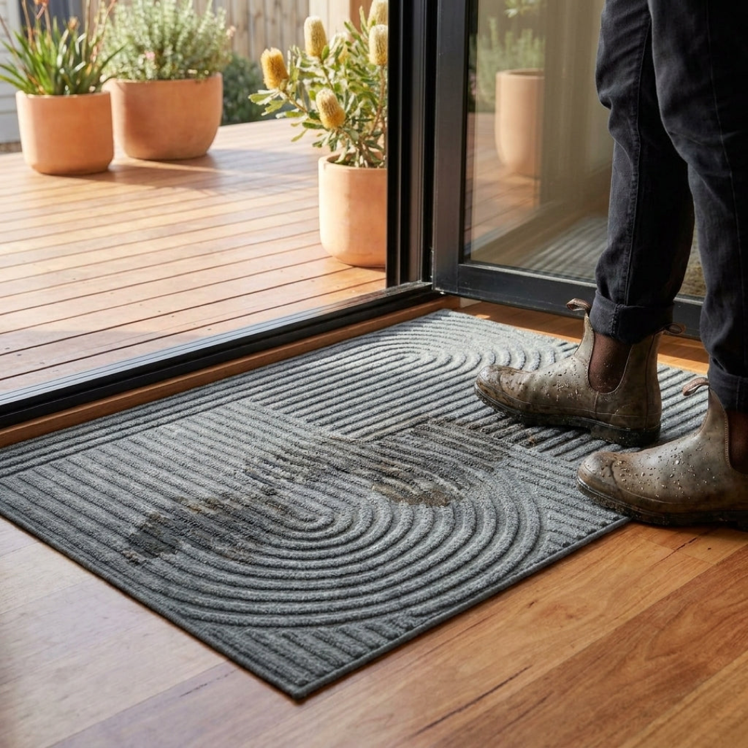 Moisture-Trapping Doormat for Cleaner Floors