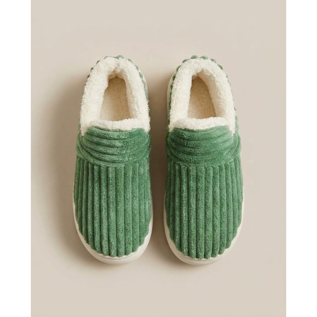 Fleece-Lined Slippers for Cozy, Secure Steps