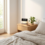 Bedside Glow Clock With Wireless Charging