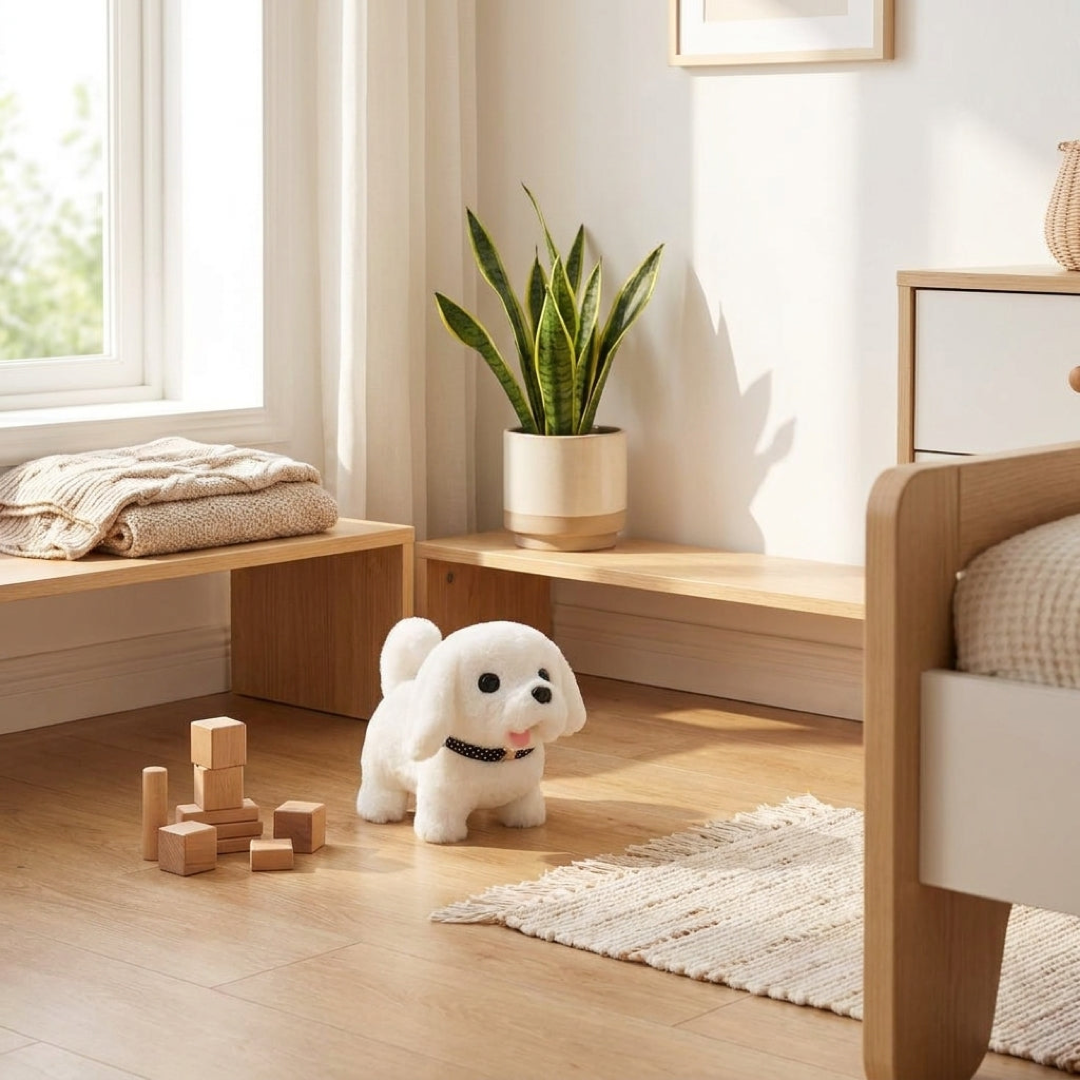 Walking Plush Puppy for Screen-Free Play