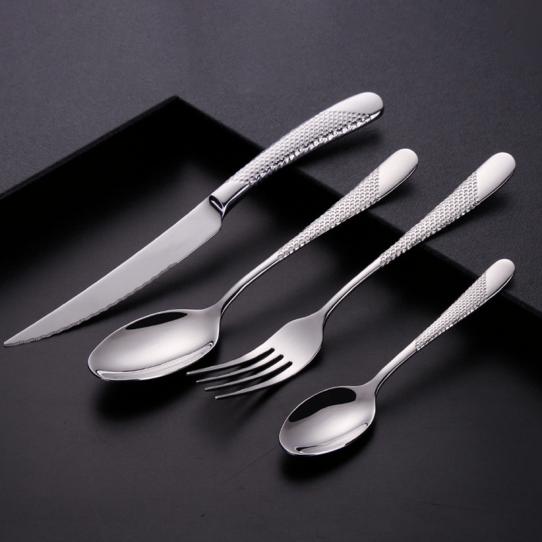Textured Cutlery Set for Effortless Table Style