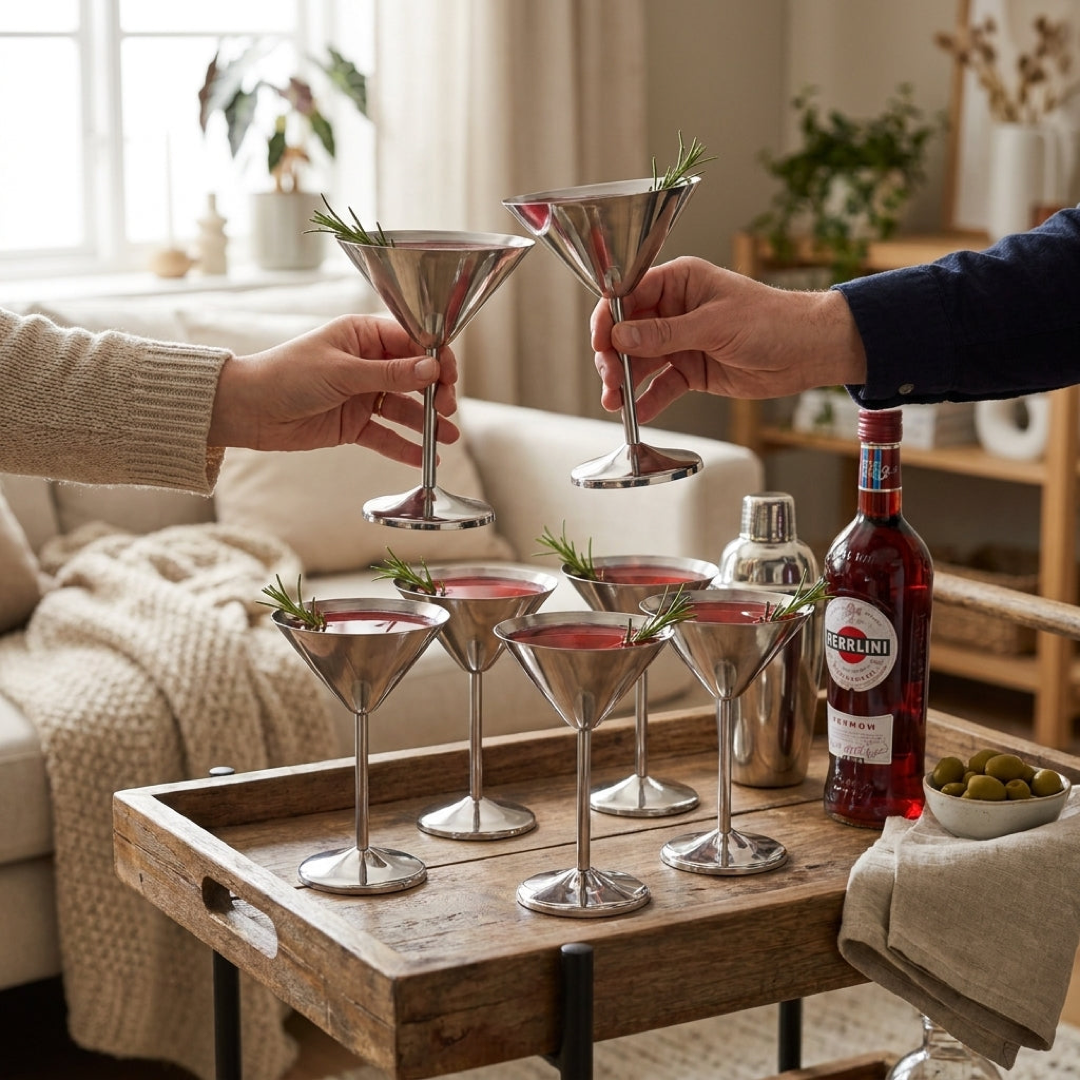 Stainless Steel Wine Goblets for Worry-Free Hosting