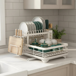 Collapsible Dish Drainer for Clutter-Free Counters