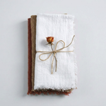 Frayed Cotton Napkin Set for Cozy Tables