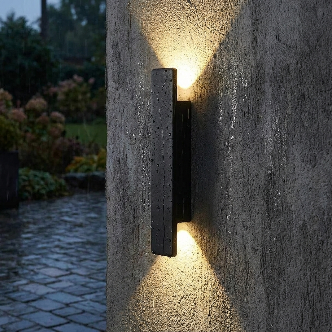 Sculptural LED Wall Light for Indoor-Outdoor Glow