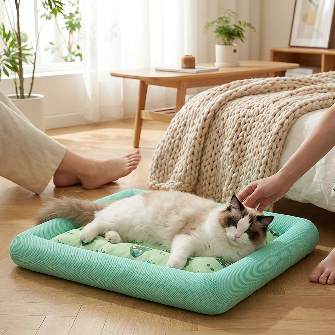 Cooling Cat Mat for Comfortable Summer Naps