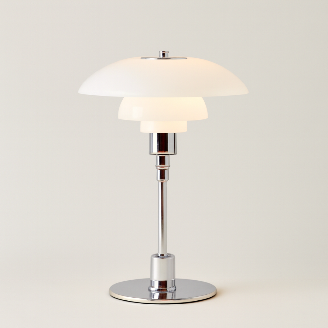 Sculptural Table Lamp for Adjustable Warmth