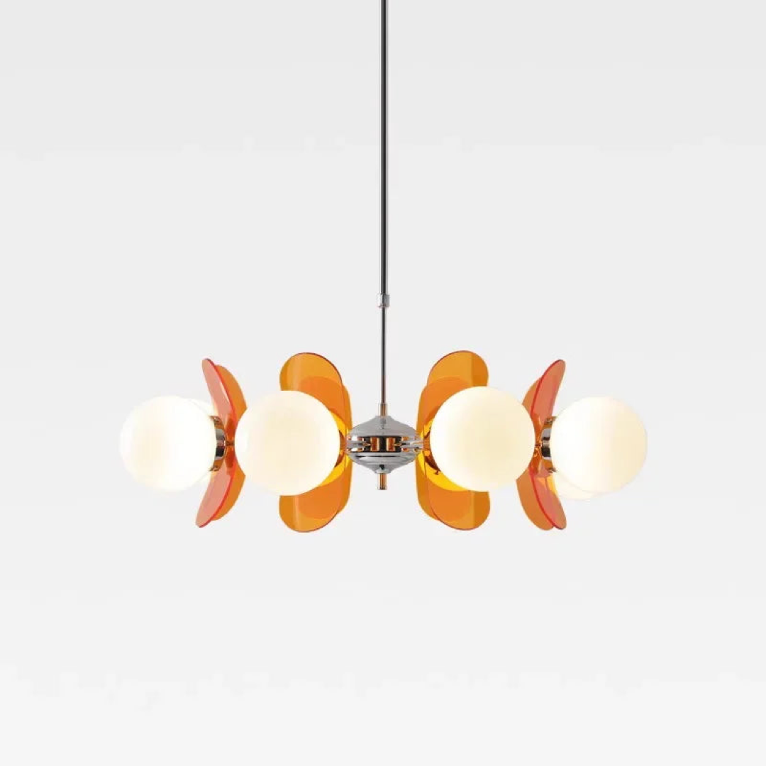 Sculptural Globe Chandelier – Artful Overhead Light