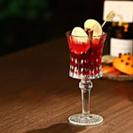Engraved Crystal Goblet for Elegant Sipping