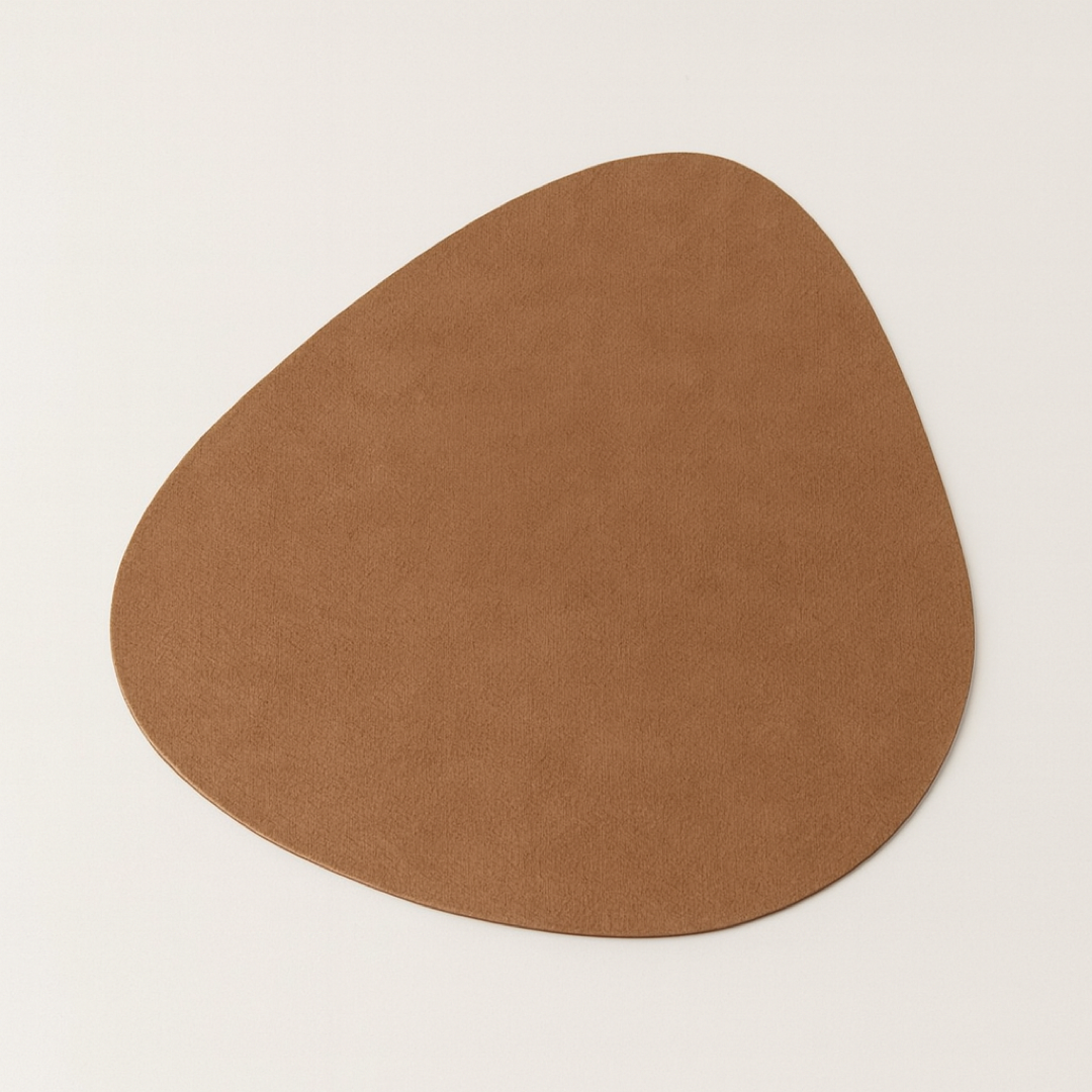 Teardrop Faux Leather Placemat for Easy Cleanup