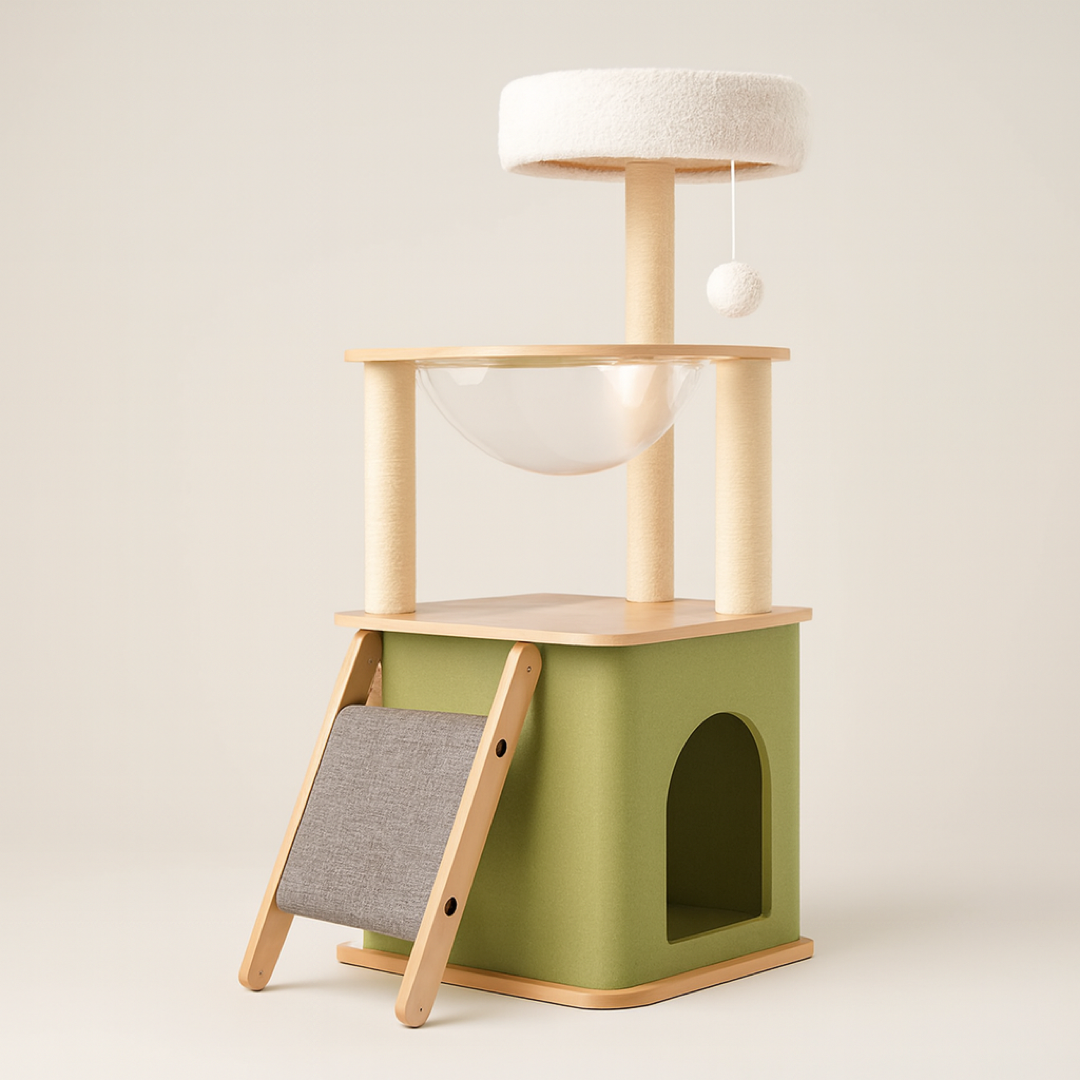 Space-Saving Cat Tree for Cozy Vertical Rest