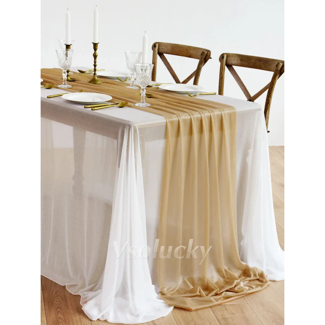 Sheer Table Runner for Effortless Event Styling