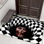 Clown Vortex Doormat With Non-Slip Grip