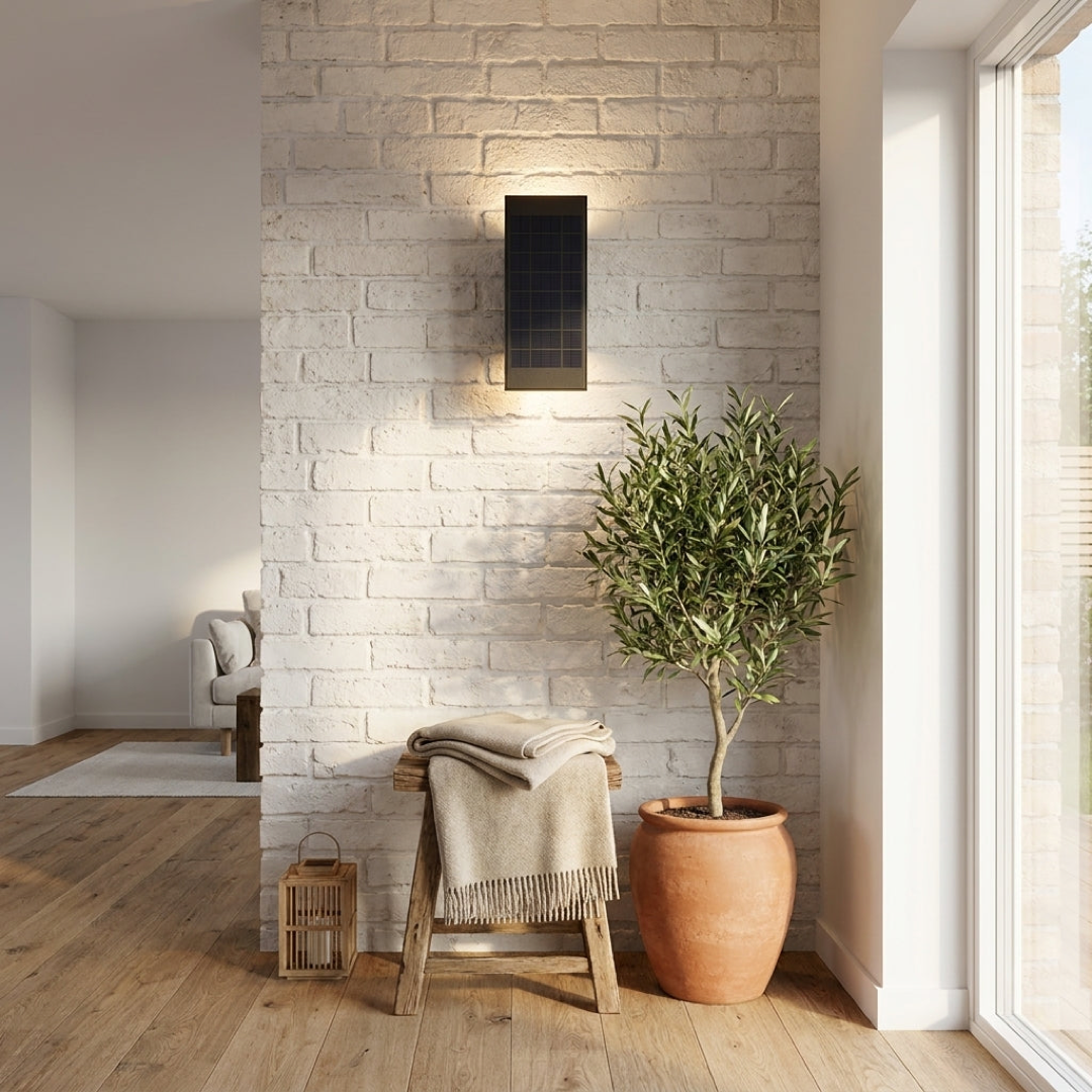 Up & Down Solar Wall Light for Dusk-to-Dawn Glow