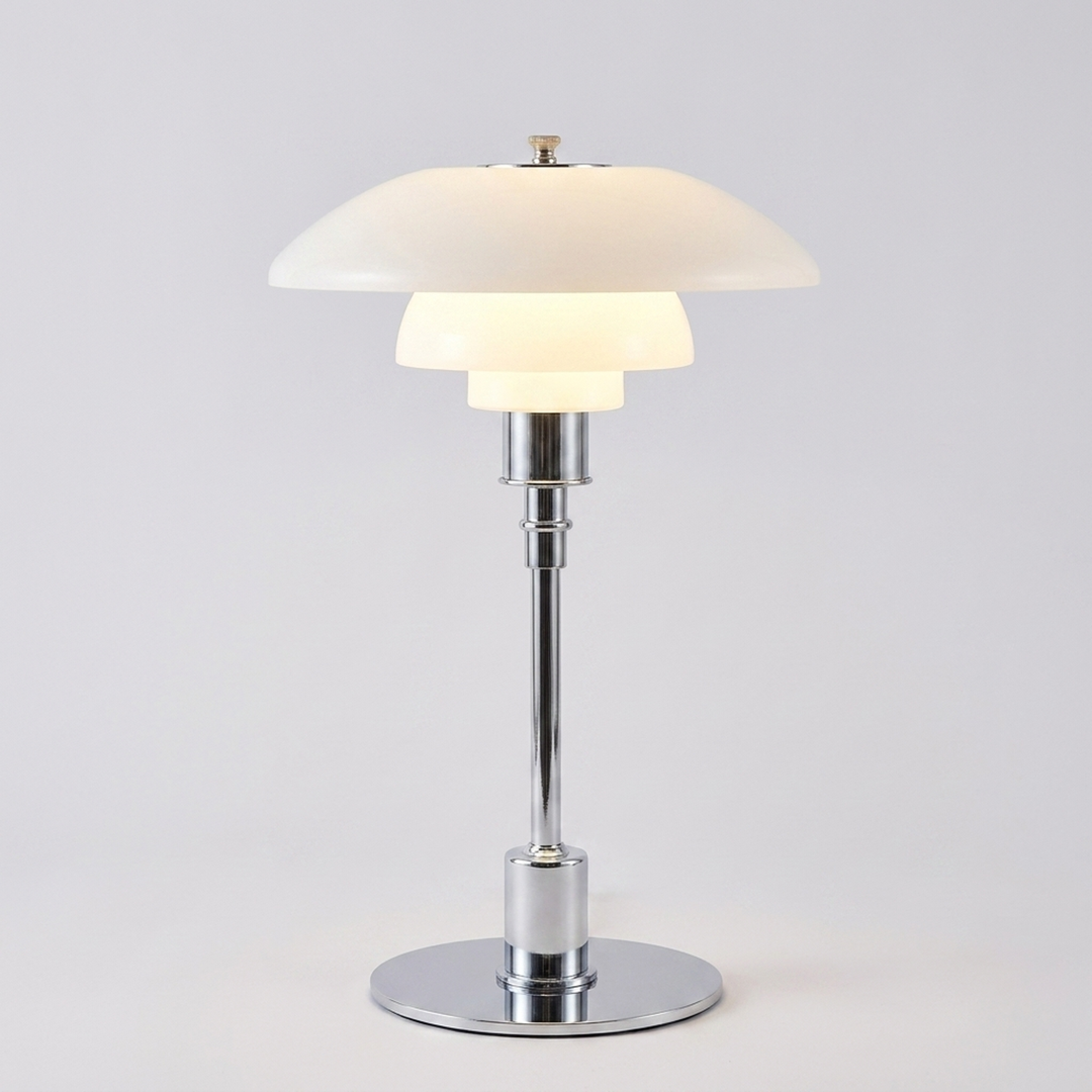 Sculptural Table Lamp for Adjustable Warmth