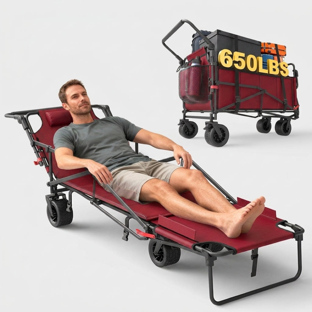 Collapsible Utility Wagon for Effortless Hauling