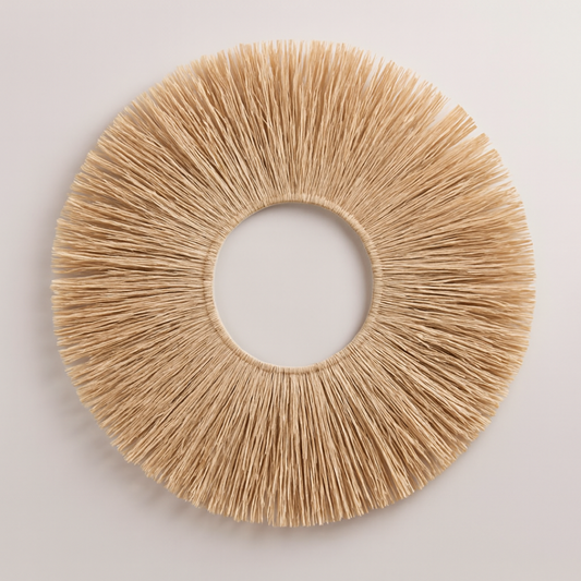 Natural Jute Wall Fringe for Warmth and Texture