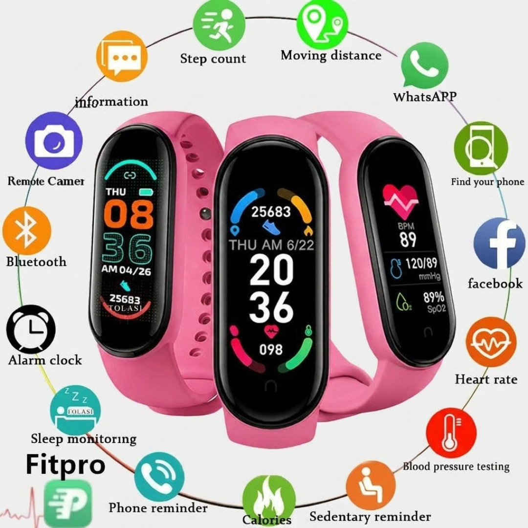 M6 Fitness Tracker for Daily Health Insights