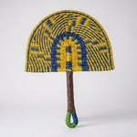 Handwoven Seagrass Fan for Warm Wall Texture