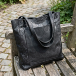 Faux Leather Shoulder Bag for Organized Days