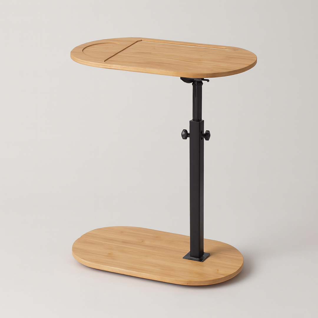 Adjustable Bamboo Bath Stand for Easy Reach