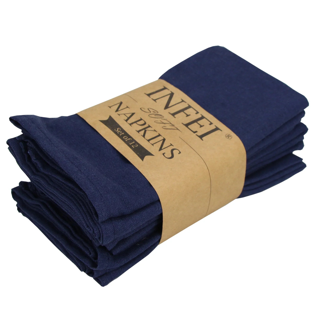 12-Piece Cloth Napkin Set for Effortless Dining