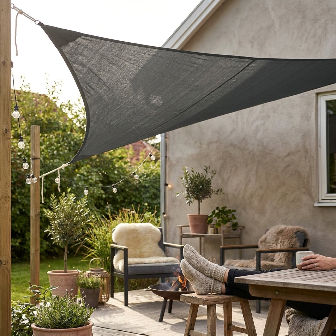 All-Weather Shade Sail for Cooler Outdoor Living
