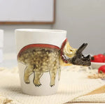 Hand-Painted Dinosaur Mug For Playful Coffee Breaks