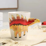 Hand-Painted Dinosaur Mug For Playful Coffee Breaks