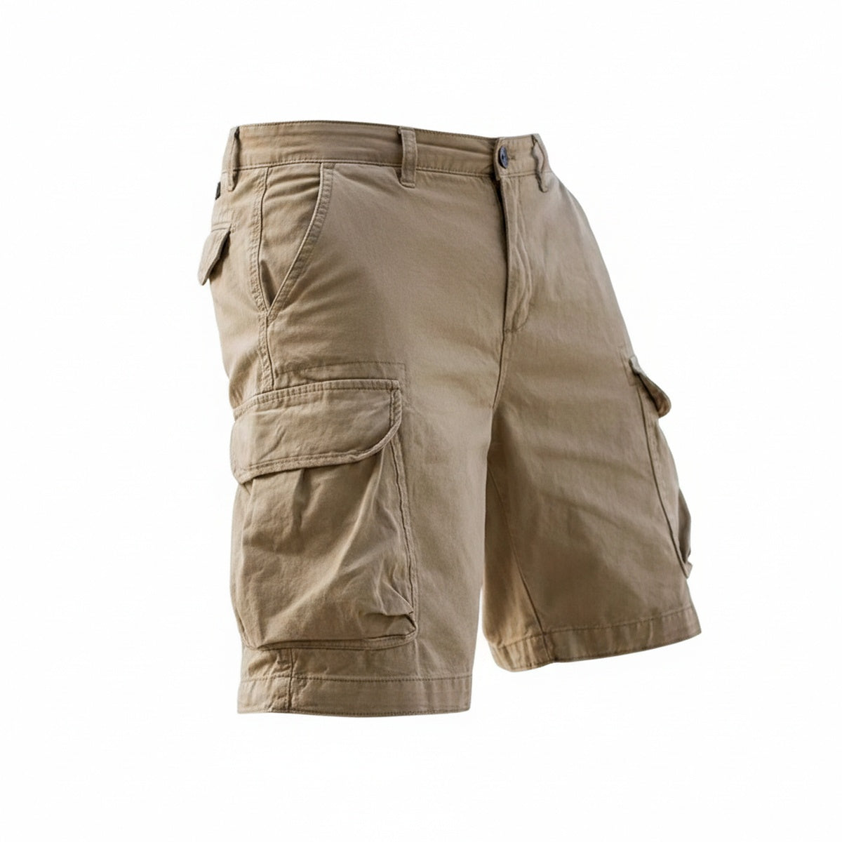 Men's Cargo Shorts with Multiple Pockets and Regular Fit