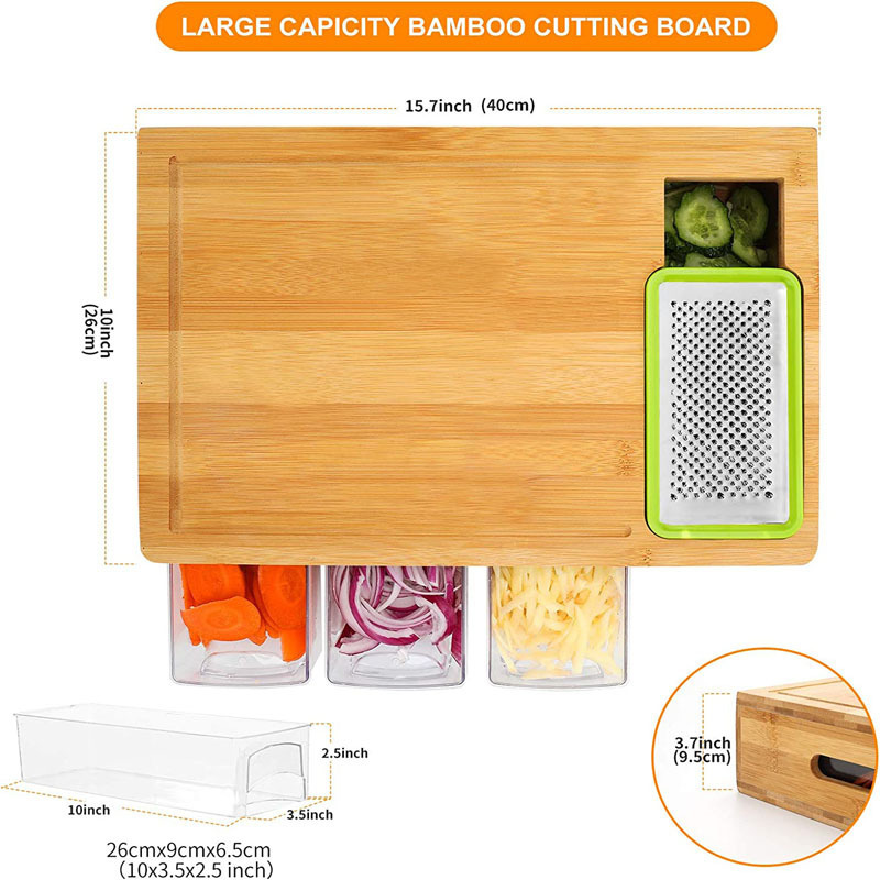 Bamboo Cutting Board For Cleaner Prep