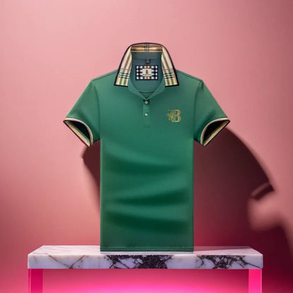 Chance | Men's Elegant Polo Shirt with Check Collar