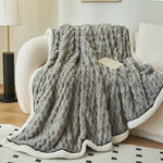 Sherpa Fleece Throw Blanket For Cozy Evenings