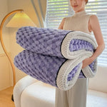 Sherpa Fleece Throw Blanket For Cozy Evenings