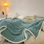 Sherpa Fleece Throw Blanket For Cozy Evenings