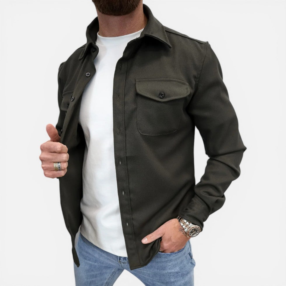 Overshirt/shirt jacket with chest pockets