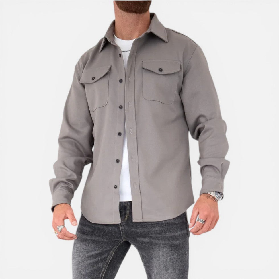 Overshirt/shirt jacket with chest pockets