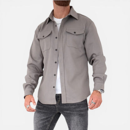 Overshirt/shirt jacket with chest pockets